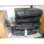 FOUR NOS PISTOL BOXES, A QTY OF AIRGUN SECURITY LOCKS AND FOUR TREE MOUNT HUNTING SEATS. (QTY)