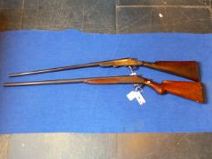 A BELGIAN 20G SINGLE BARREL SHOTGUN SERIAL NUMBER 7557 (ST NO 3333) T/W A HARRINGTON AND