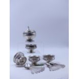 A SET OF FOUR VICTORIAN SILVER SALT CELLARS DATED 1869-70 LONDON FOR HENRY HOLLAND (OF HOLLAND,