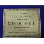 MAP: JOHN ARROWSMITH'S FOLDING MAP OF THE NORTH POLE c.1859 IN SLIPCASE AND ANOTHER OF ARCTIC