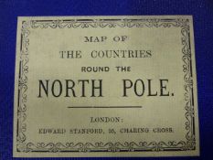 MAP: JOHN ARROWSMITH'S FOLDING MAP OF THE NORTH POLE c.1859 IN SLIPCASE AND ANOTHER OF ARCTIC