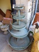 A FIVE TIER GARDEN PLANTSTAND.