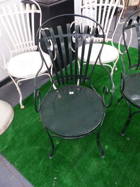 A PAIR OF FRANCOIS CARRE SPRUNG BACK GARDEN OR CAFE ARMCHAIRS. - Image 26 of 30