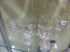 VARIOUS 19TH C. DRINKING GLASSES