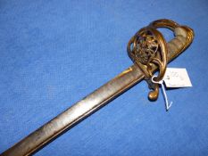 A GEORGIAN PIPEBACK SWORD BY PROSSER