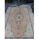 AN INDIAN DHURRIE CARPET. 267 x 187cms.