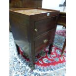 A 19th.C.MAHOGANY BEDSIDE CABINET. W.48cms.