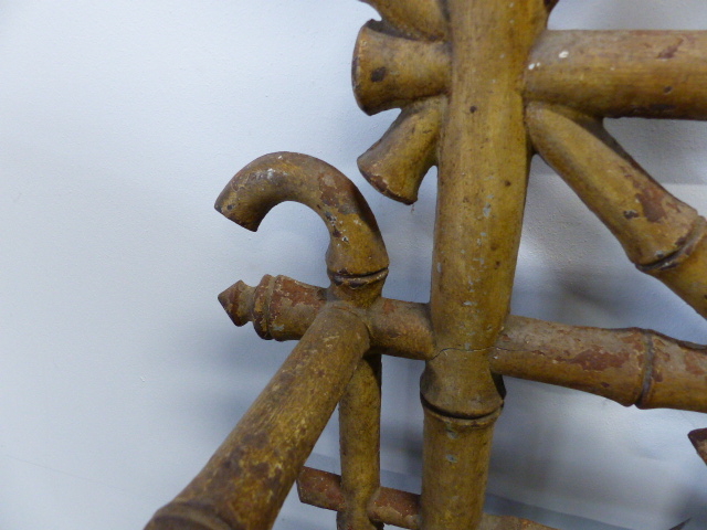 A 19th.C.CAST IRON HALL STAND OF FAUX BAMBOO DESIGN IN THE MANNER OF COALBROOKDALE. - Image 19 of 26