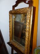 A 19th.C.GILT FRAMED MIRROR. W.49 x H.67cms.