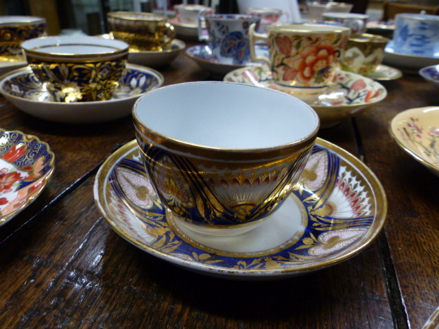TWENTY FOUR ASSORTED CABINET CUPS AND SAUCERS, MOSTLY SPODE, EARLY 19th.C. AND LATER. - Image 10 of 63