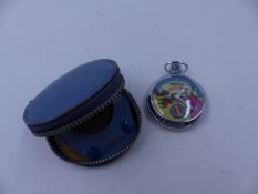 A CHROME DAN DARE INGERSOLL POCKET WATCH MADE IN GREAT BRITAIN AND ISSUED BY EAGLE COMICS IN