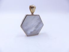 A LARGE DAVID SCOTT WALKER DESIGNER REVERSIBLE PENDANT FEATURING A 9ct GOLD SPECIMEN MILLENNIUM