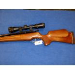 A DAYSTATE HUNTSMAN SWP2000 PRE-CHARGE AIR RIFLE, SERIAL No.HS0518 FITTED WITH APOLLO 3-9 x 40