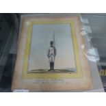 A 19th. C. WATERCOLOUR OF AN OFFICER.