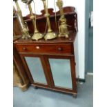 A 19th.C.MIRROR DOOR CHIFFONIER.