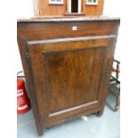 A FRENCH OAK SIDE CABINET.