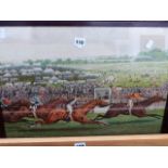 A PAIR OF HORSE RACING PRINTS.