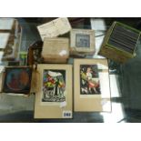 A SELECTION OF LANTERN SLIDES, ETC.