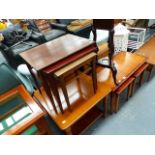 A MAHOGANY SUTHERLAND TABLE AND VARIOUS OCCASIONAL FURNITURE.