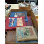A BOX OF VINTAGE CHILDREN'S BOOKS,ETC.