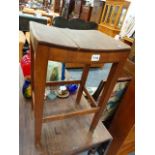 A 19th.C.COUNTRY ELM STOOL.