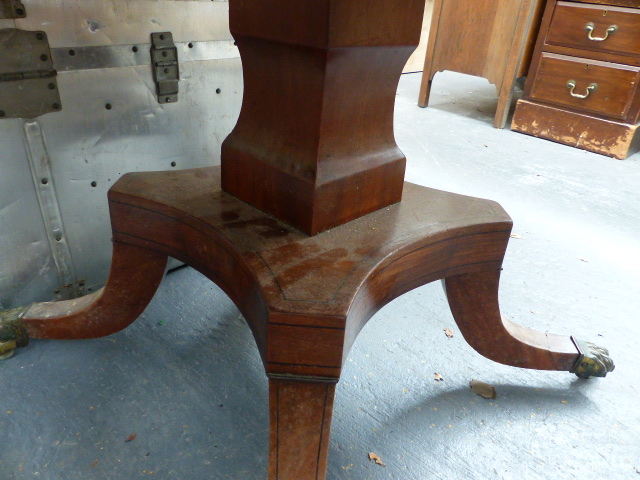 A REGENCY WALNUT TILT TOP BREAKFAST TABLE. - Image 18 of 35