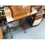 A MAHOGANY OCCASIONAL TABLE.