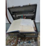 A LARGE QTY OF EPHEMERA IN A BRIEFCASE.