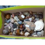 A QUANTITY OF ROCKS AND MINERALS.