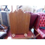 AN UNUSUAL ART DECO FIRESCREEN.