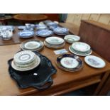 ASSORTED DECORATIVE PLATES.