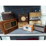 VARIOUS VINTAGE RADIOS,ETC.