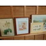 VARIOUS DECORATIVE PRINTS AND PICTURES.