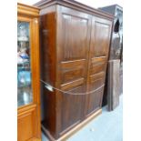 A 19th.C.MAHOGANY WARDROBE.