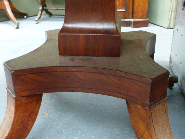 A REGENCY WALNUT TILT TOP BREAKFAST TABLE. - Image 11 of 35