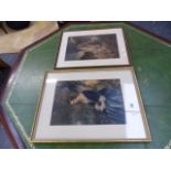 TWO VICTORIAN BAXTER PRINTS.