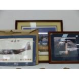 A QTY OF AVIATION PRINTS AND OTHER PICTURES.