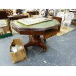 A 19th.C.MAHOGANY DRUM TABLE.