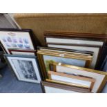 A LARGE QTY OF PRINTS, ETCHINGS,ETC.