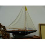 A MODEL POND YACHT.