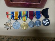 MEDALS.- LIEUTENANT COLONEL DAVID CUNNINGHAM ASC. 1914 STAR WITH BAR., WAR AND SERVICE MEDALS WITH