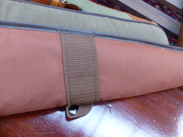 A GOOD LEATHER AND CANVAS GUNSLIP AND TWO OTHERS. - Image 15 of 28