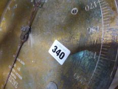 A GROUP OF BYGONES TO INCLUDE POTTERY A PROVING BOWL, TWO SALTER SCALES, AA BADGES,ETC. (QTY)