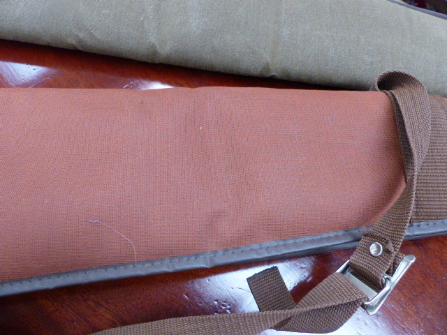 A GOOD LEATHER AND CANVAS GUNSLIP AND TWO OTHERS. - Image 19 of 28