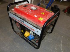 A PETROL GENERATOR WITH 110 & 240 v OUTPUT. GX200 6.5hp ENGINE.