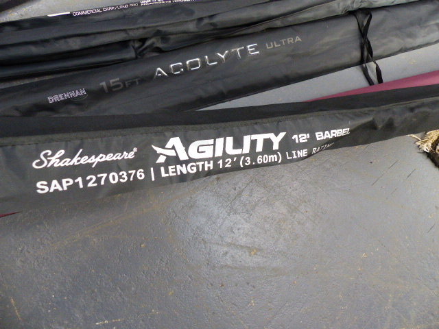 FISHING RODS TO INCLUDE DRENNAN 15' AND 11' MATCH ULTRALIGHT-FEEDER, 11' SPECIALIST AVON, A JW YOUNG - Image 9 of 19