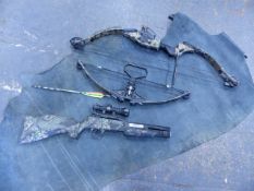 A BARNET RHINO COMPOUND CROSSBOW TOGETHER WITH A BARNET VORTE x 3D COMPOUND BOW COMPLETE WITH