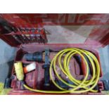 A HILTII 24 HAMMER DRILL, VARIOUS LARGE MASONRY BITS, ANOTHER POWER DRILL,ETC.