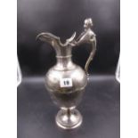 A SILVER PLATED WINE JUG INSCRIBED YACHT FALCON SPRING RACE SHANGHAI 1871.THE FALCON IS MENTIONED IN