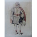 AFTER P.STEPBENHOFF. TWO EARLY 19th.C.PRINTS OF GENTLEMAN IN MILITARY COSTUME TOGETHER WITH A